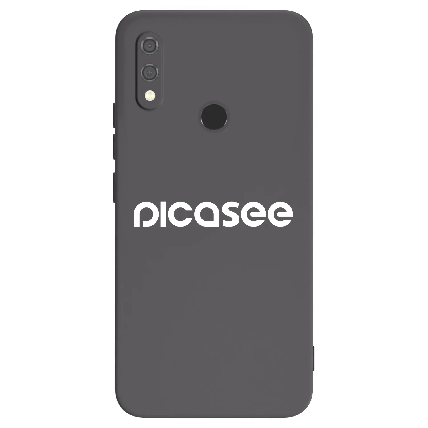 Picasee fekete szilikon tok az alábbi mobiltelefonokra Xiaomi Redmi Note 7 - Picasee - new logo - white