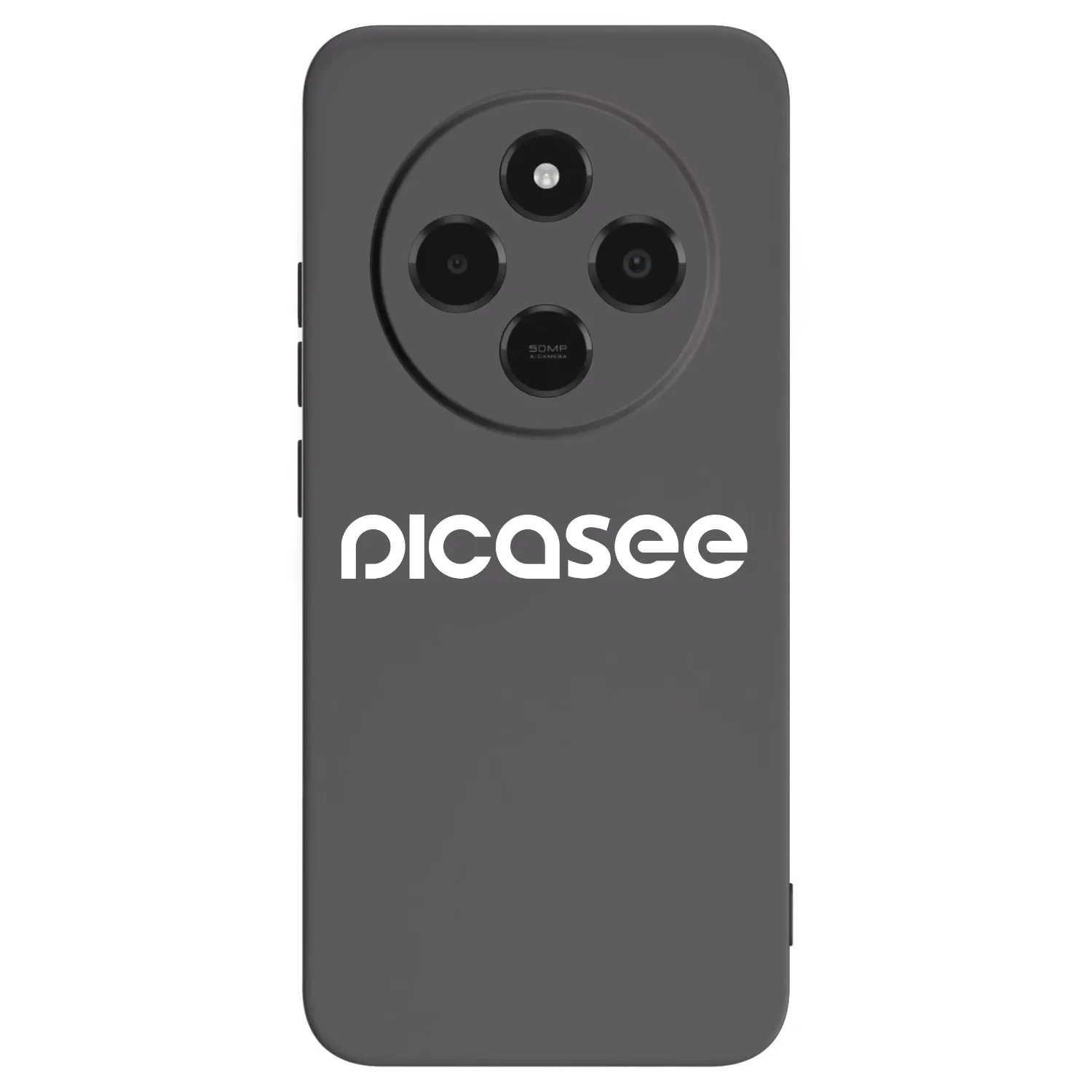 Picasee fekete szilikon tok az alábbi mobiltelefonokra Xiaomi Poco C75 - Picasee - new logo - white