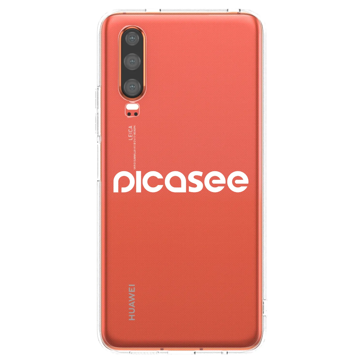 Picasee átlátszó szilikon tok az alábbi mobiltelefonokra Huawei P30 - Picasee - new logo - white