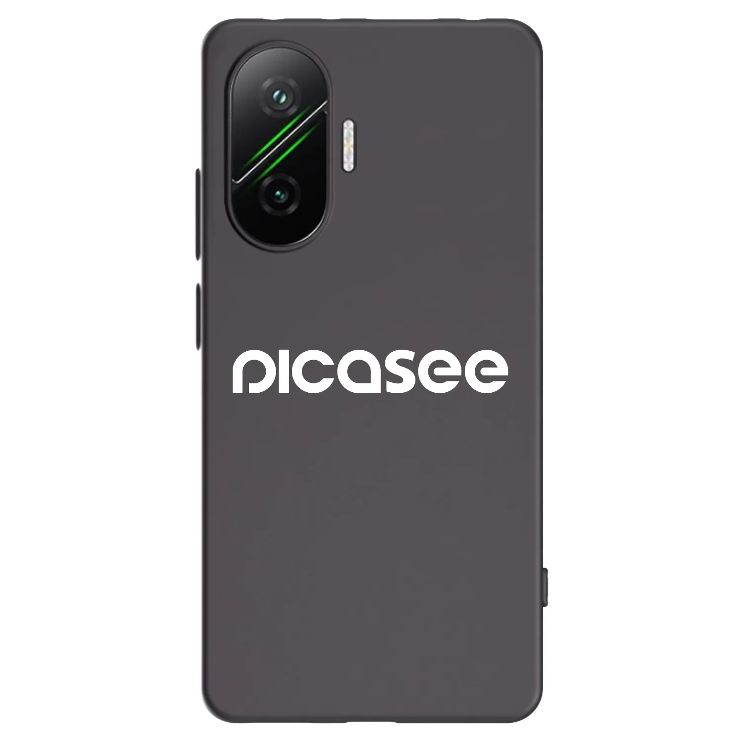 Picasee fekete szilikon tok az alábbi mobiltelefonokra Xiaomi Poco F7 Pro 5G - Picasee - new logo - white