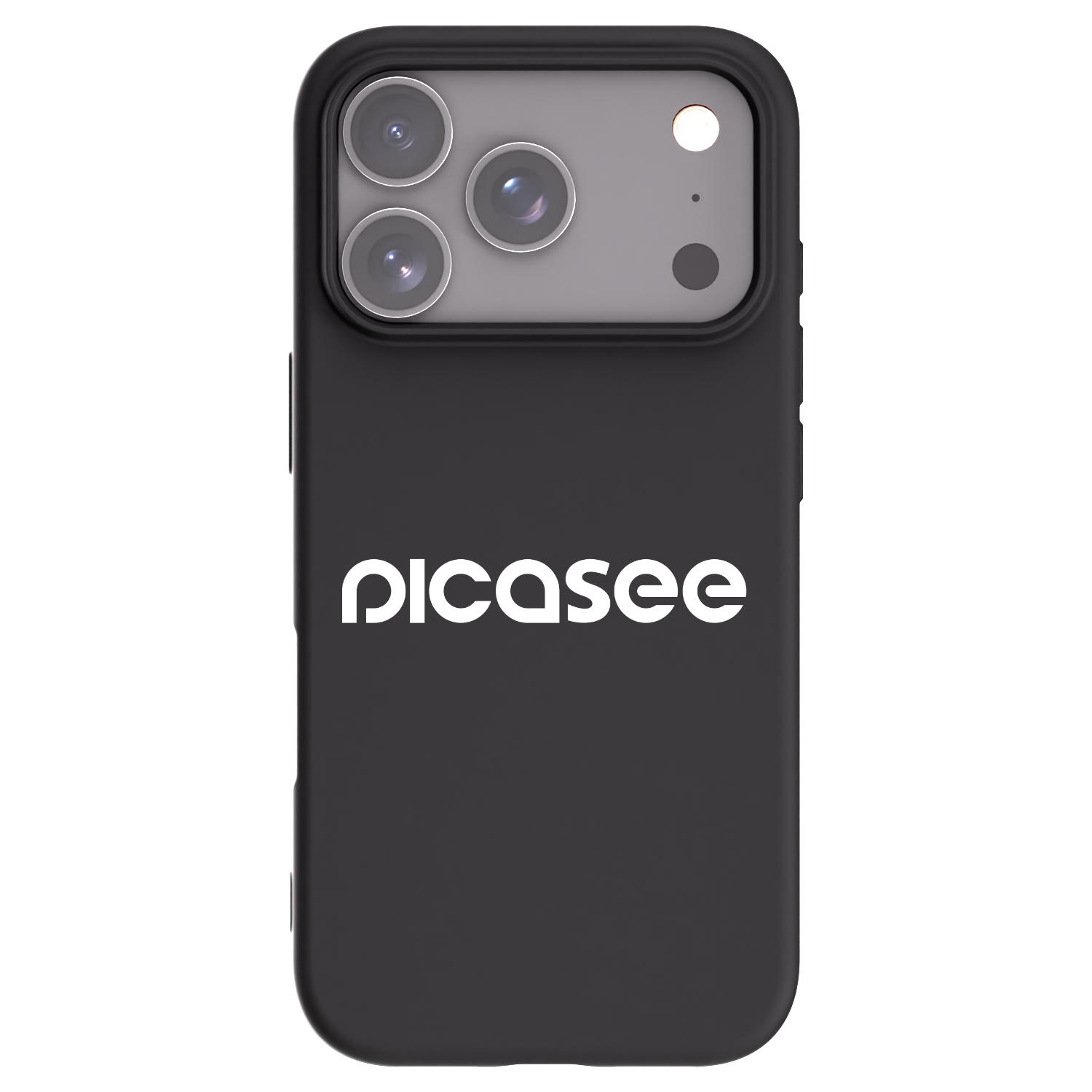 Picasee fekete szilikon tok az alábbi mobiltelefonokra Apple iPhone 17 Pro - Picasee - new logo - white