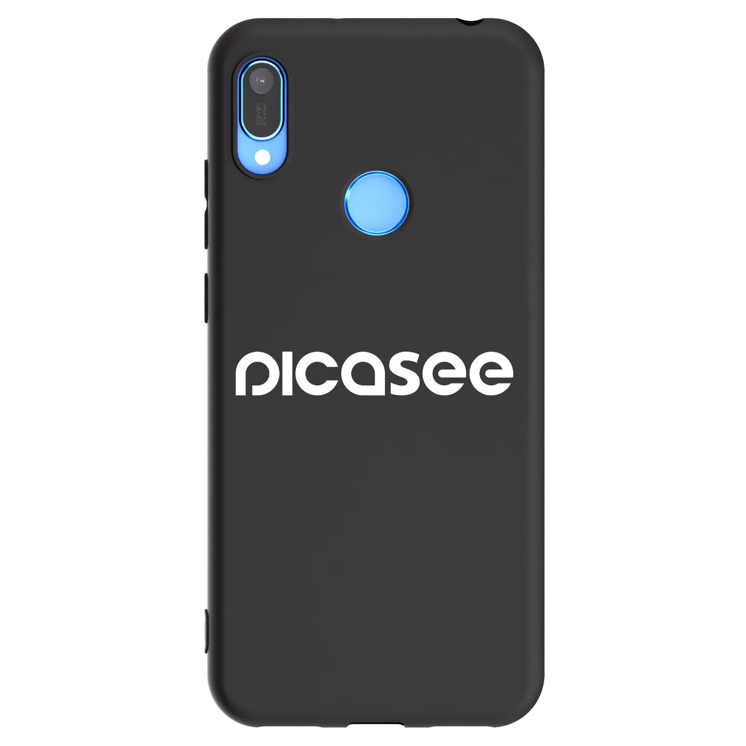 Picasee fekete szilikon tok az alábbi mobiltelefonokra Huawei Y6 2019 - Picasee - new logo - white