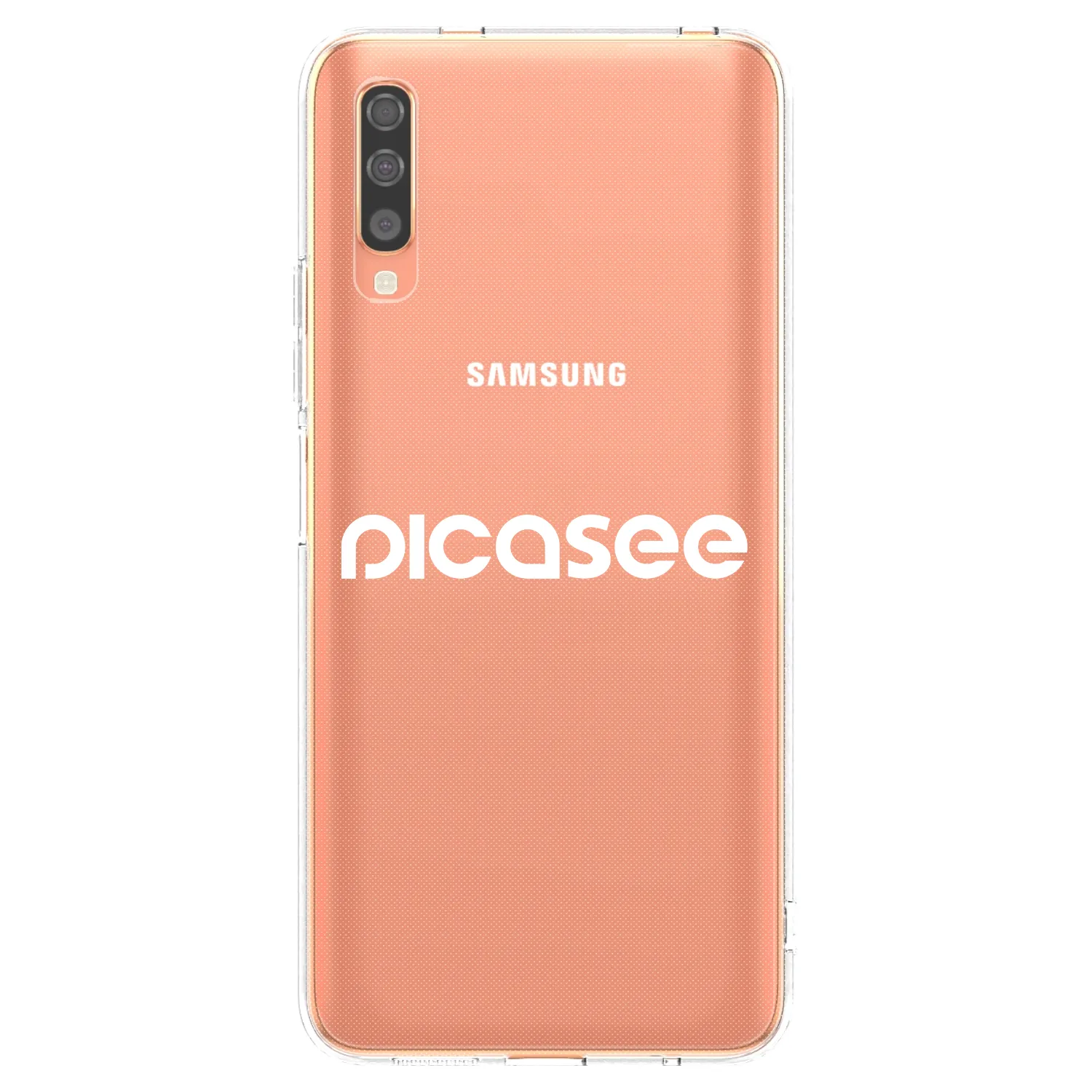 Picasee átlátszó szilikon tok az alábbi mobiltelefonokra Samsung Galaxy A70 A705F - Picasee - new logo - white