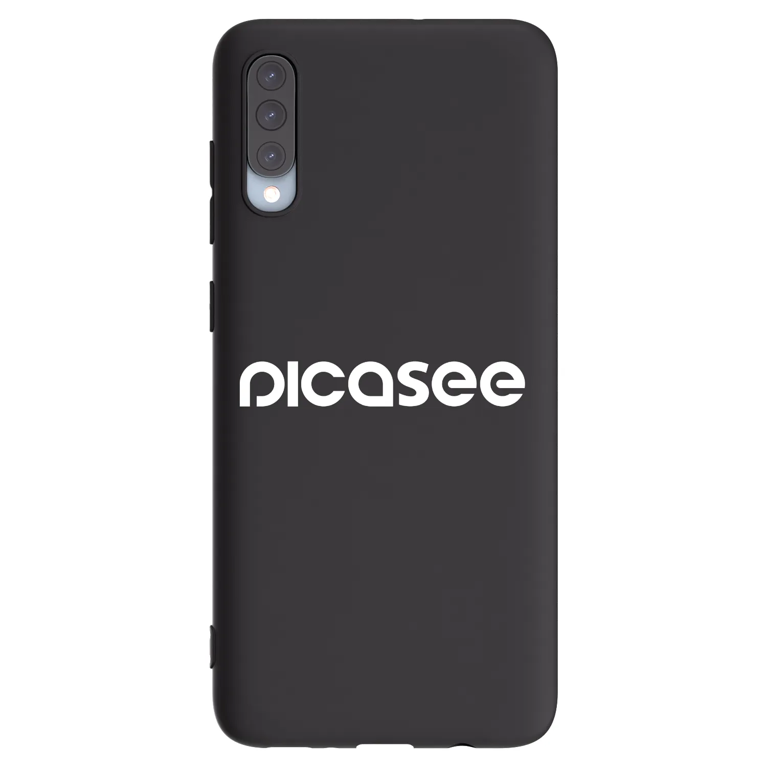 Picasee fekete szilikon tok az alábbi mobiltelefonokra Samsung Galaxy A70 A705F - Picasee - new logo - white