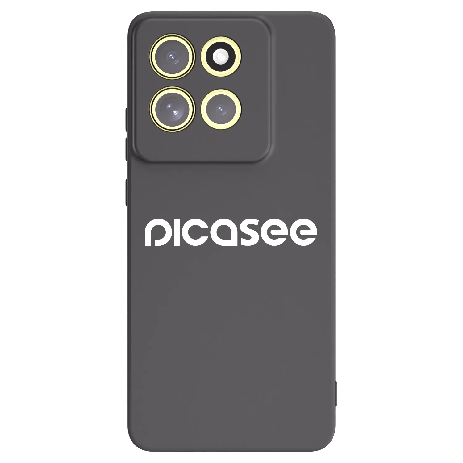 Picasee fekete szilikon tok az alábbi mobiltelefonokra Motorola Moto G86 Power 5G - Picasee - new logo - white