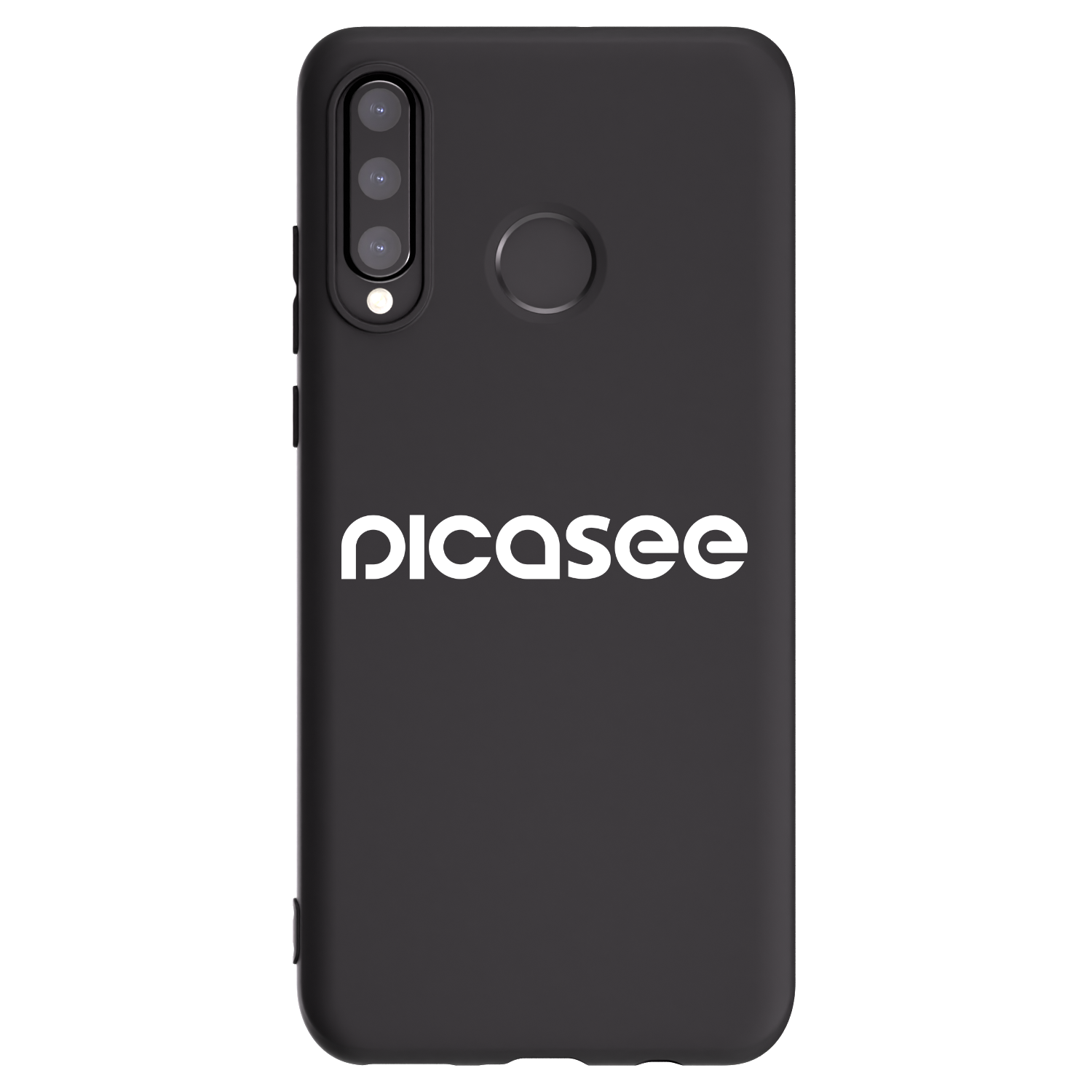 Picasee fekete szilikon tok az alábbi mobiltelefonokra Huawei P30 Lite - Picasee - new logo - white