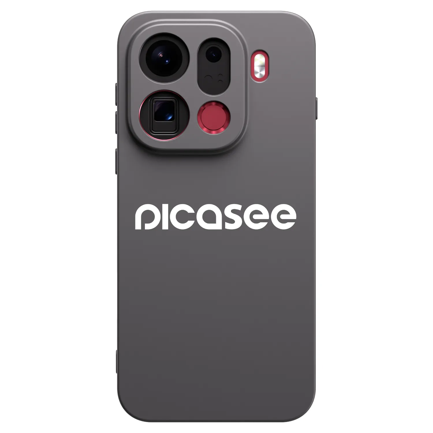 Picasee fekete szilikon tok az alábbi mobiltelefonokra OPPO Find X9 Pro - Picasee - new logo - white