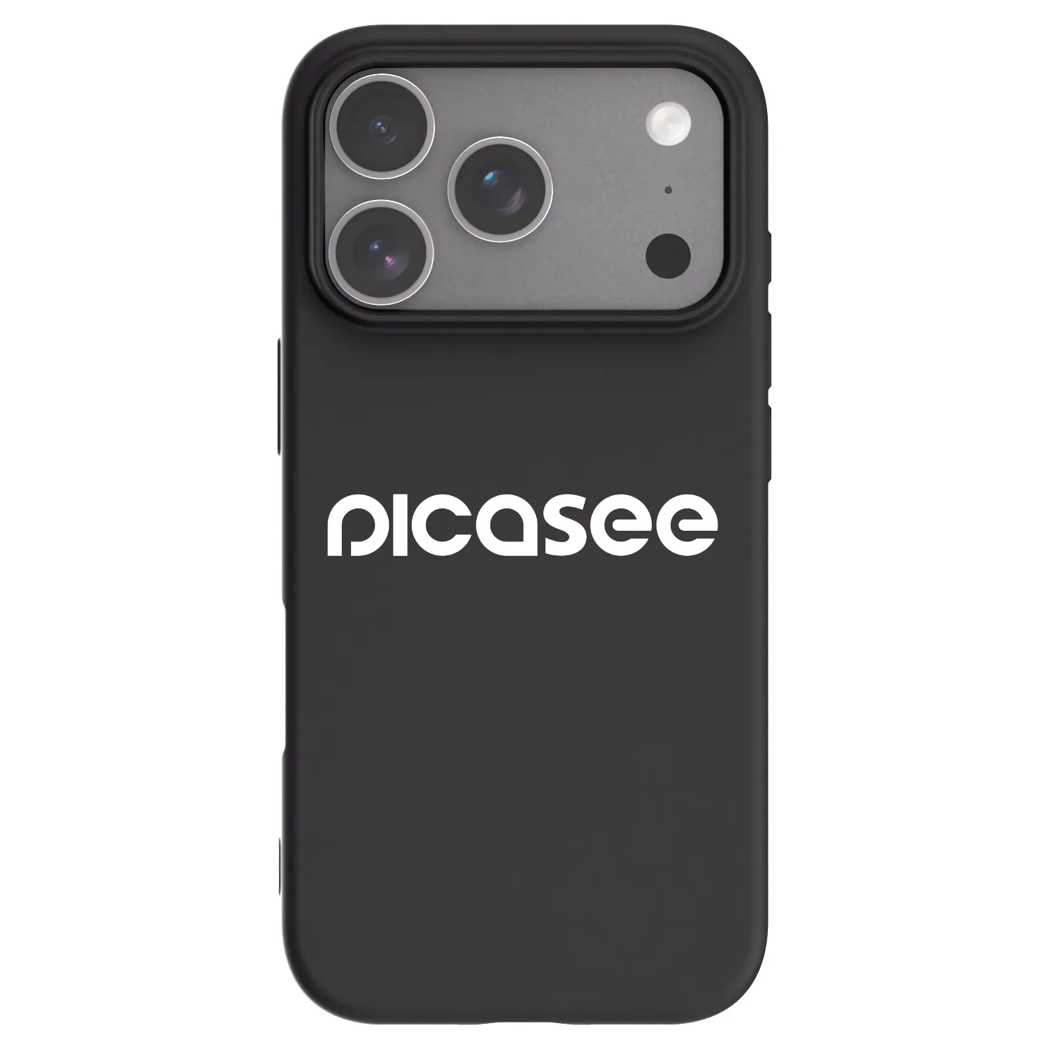 Picasee fekete szilikon tok az alábbi mobiltelefonokra Apple iPhone 18 Pro - Picasee - new logo - white
