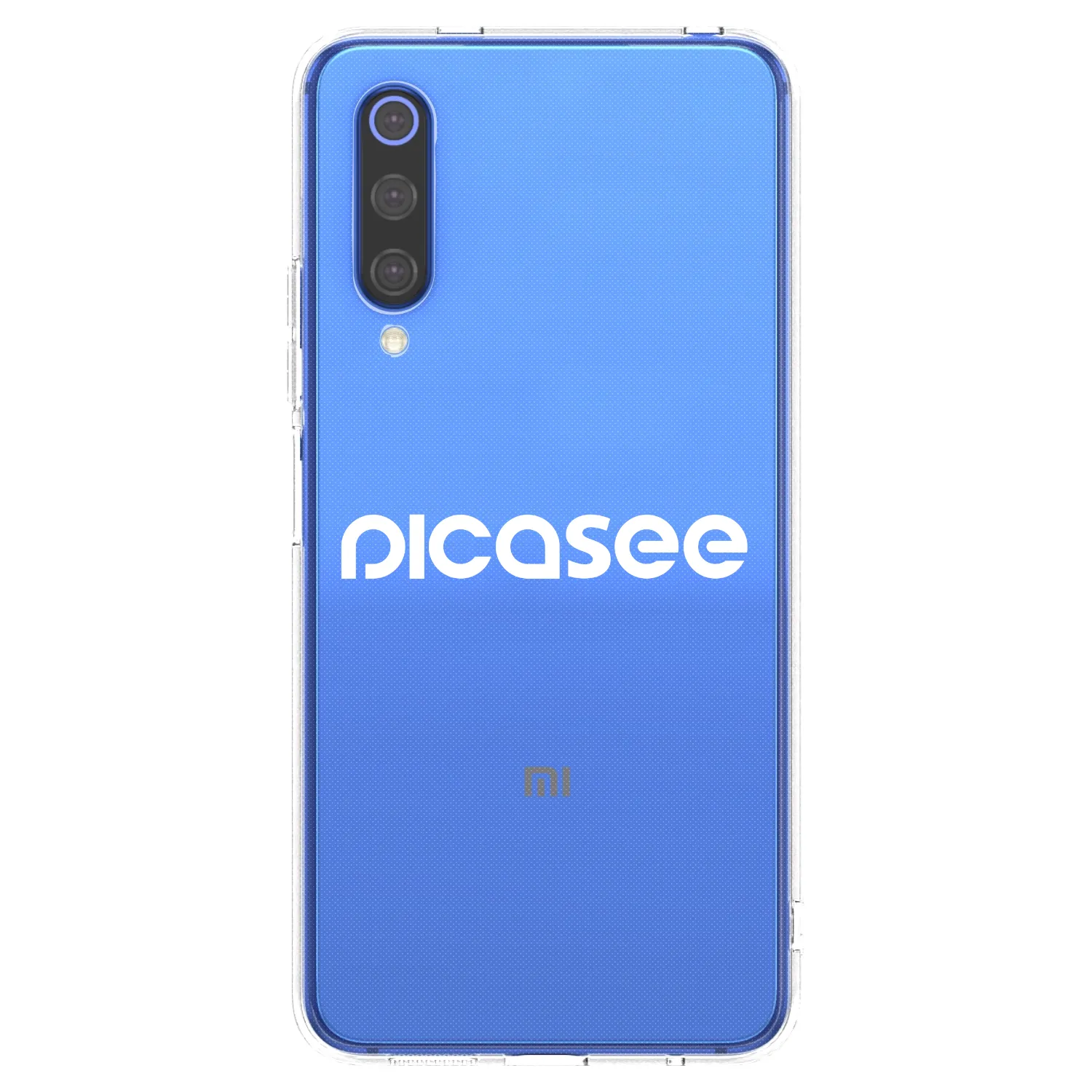 Picasee átlátszó szilikon tok az alábbi mobiltelefonokra Xiaomi Mi 9 SE - Picasee - new logo - white