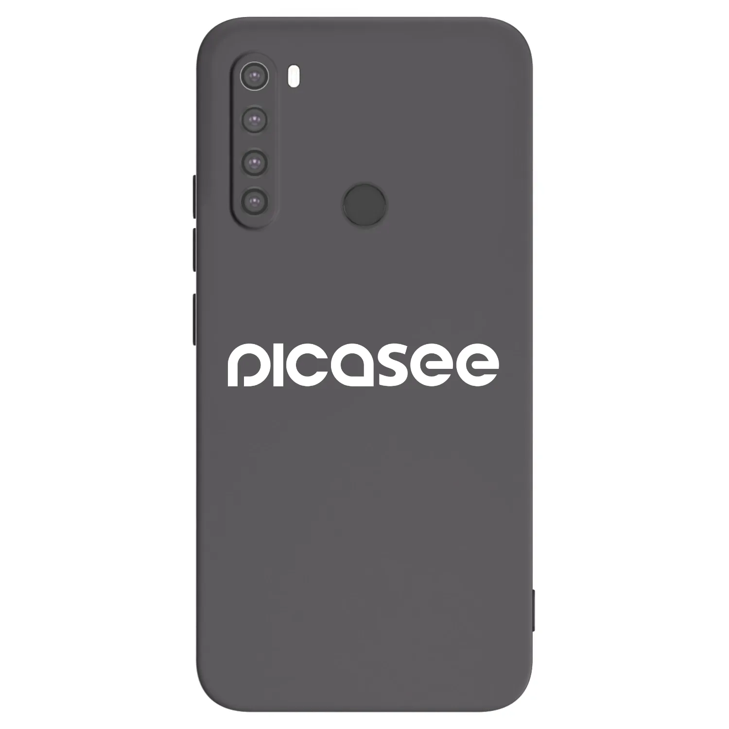 Picasee fekete szilikon tok az alábbi mobiltelefonokra Xiaomi Redmi Note 8 - Picasee - new logo - white