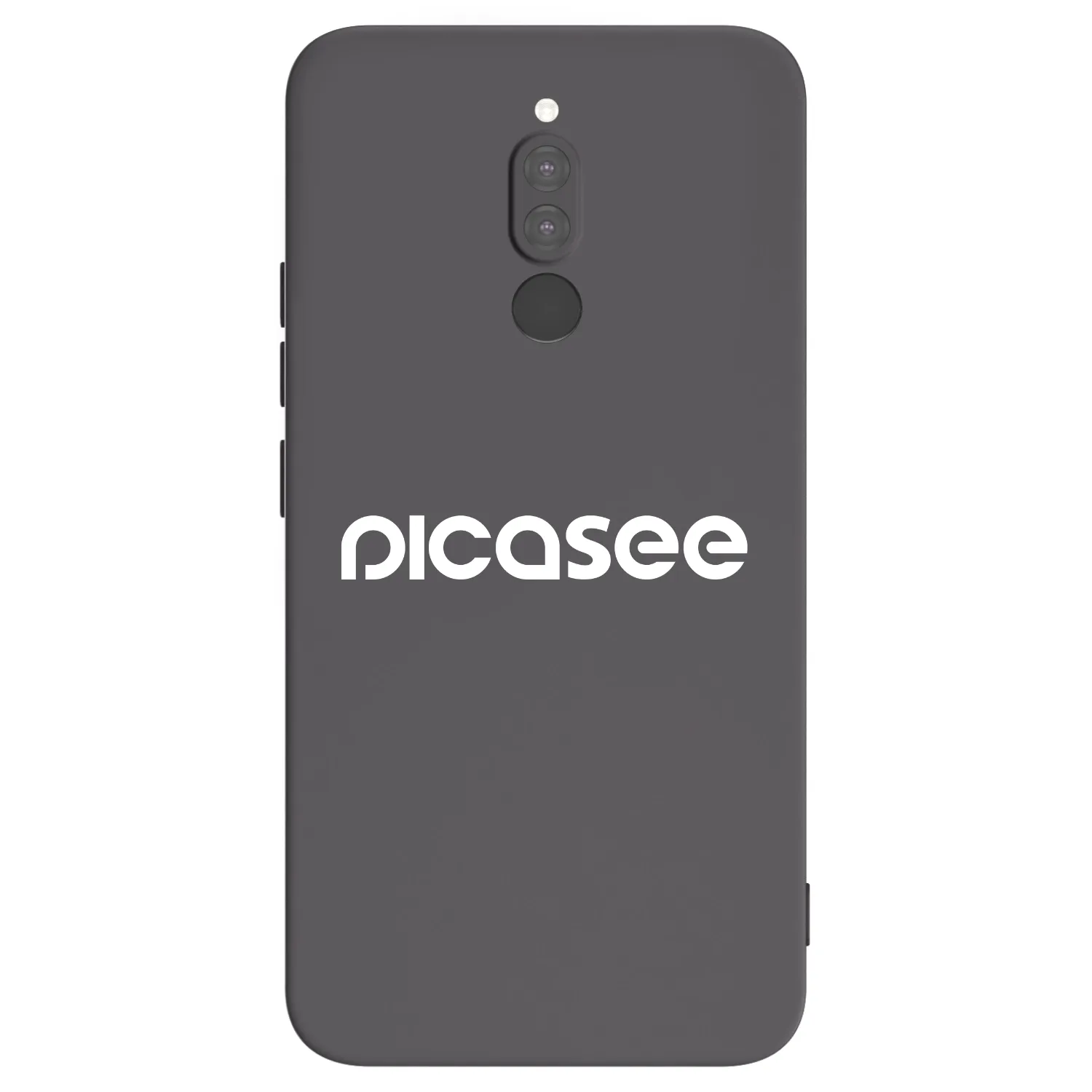 Picasee fekete szilikon tok az alábbi mobiltelefonokra Xiaomi Redmi 8 - Picasee - new logo - white