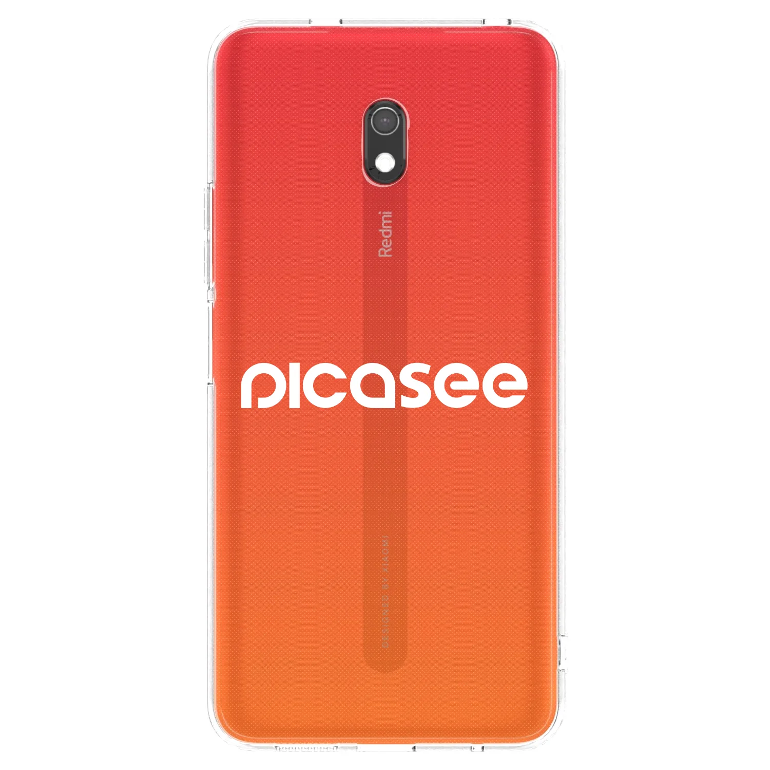 Picasee átlátszó szilikon tok az alábbi mobiltelefonokra Xiaomi Redmi 8A - Picasee - new logo - white