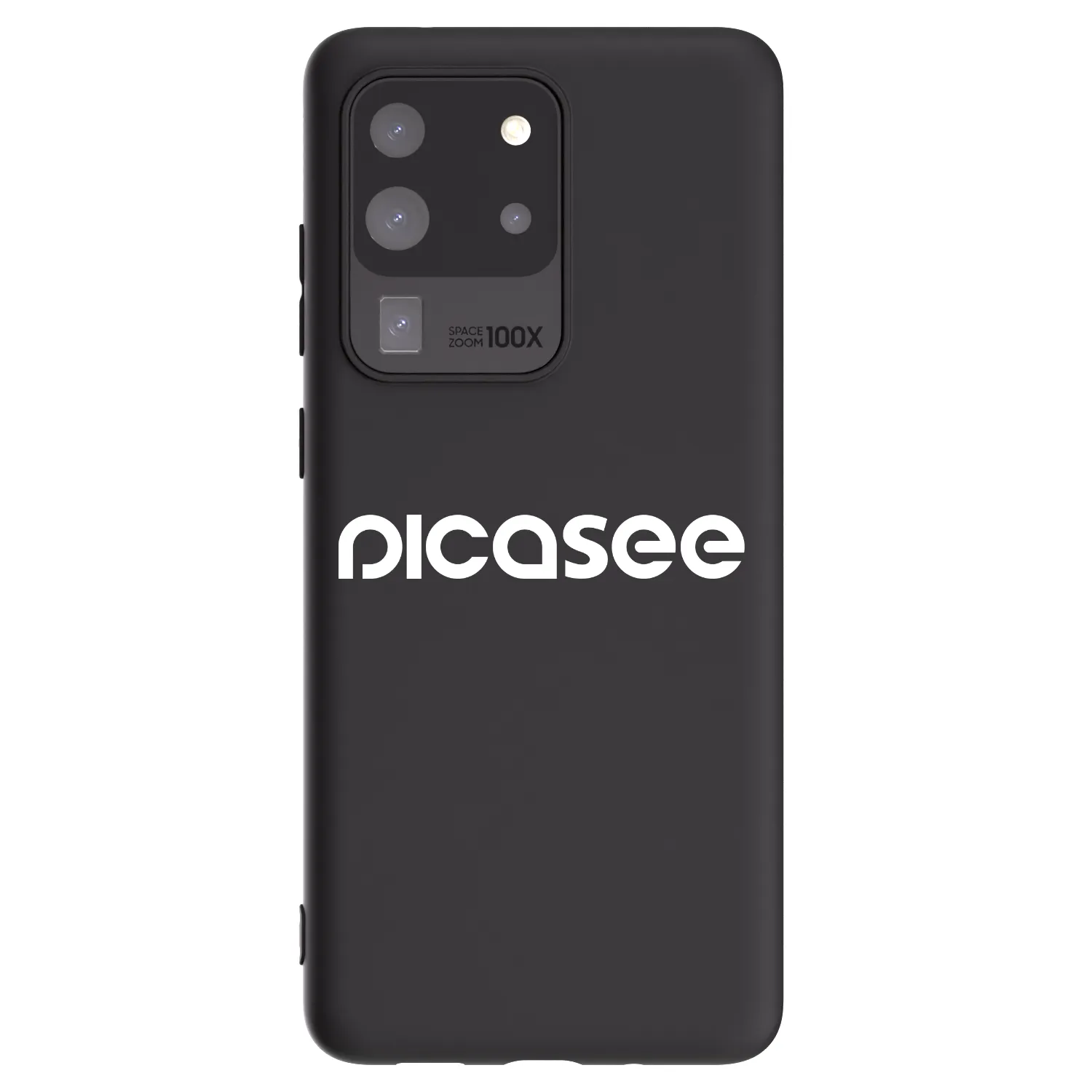 Picasee fekete szilikon tok az alábbi mobiltelefonokra Samsung Galaxy S20 Ultra 5G G988F - Picasee - new logo - white