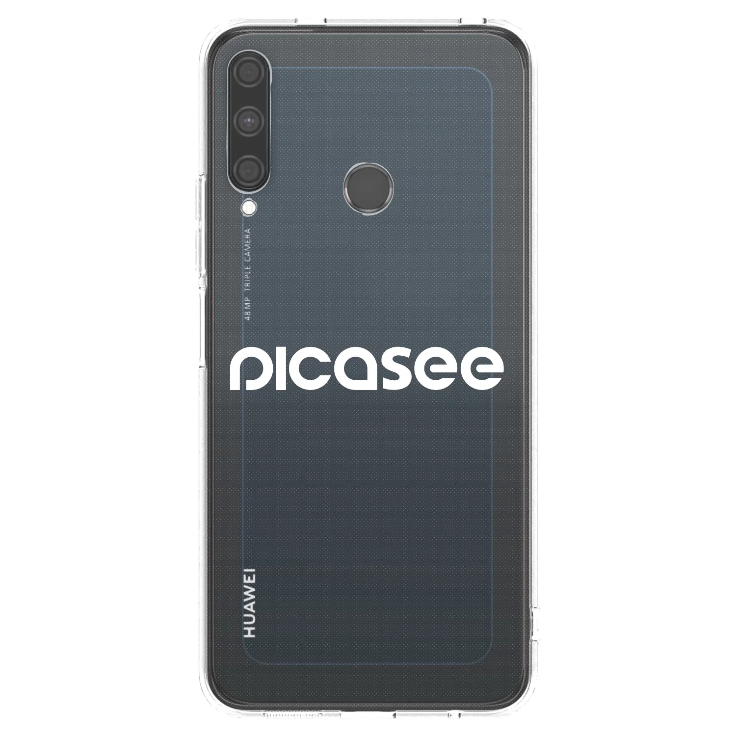 Picasee átlátszó szilikon tok az alábbi mobiltelefonokra Huawei P40 Lite E - Picasee - new logo - white