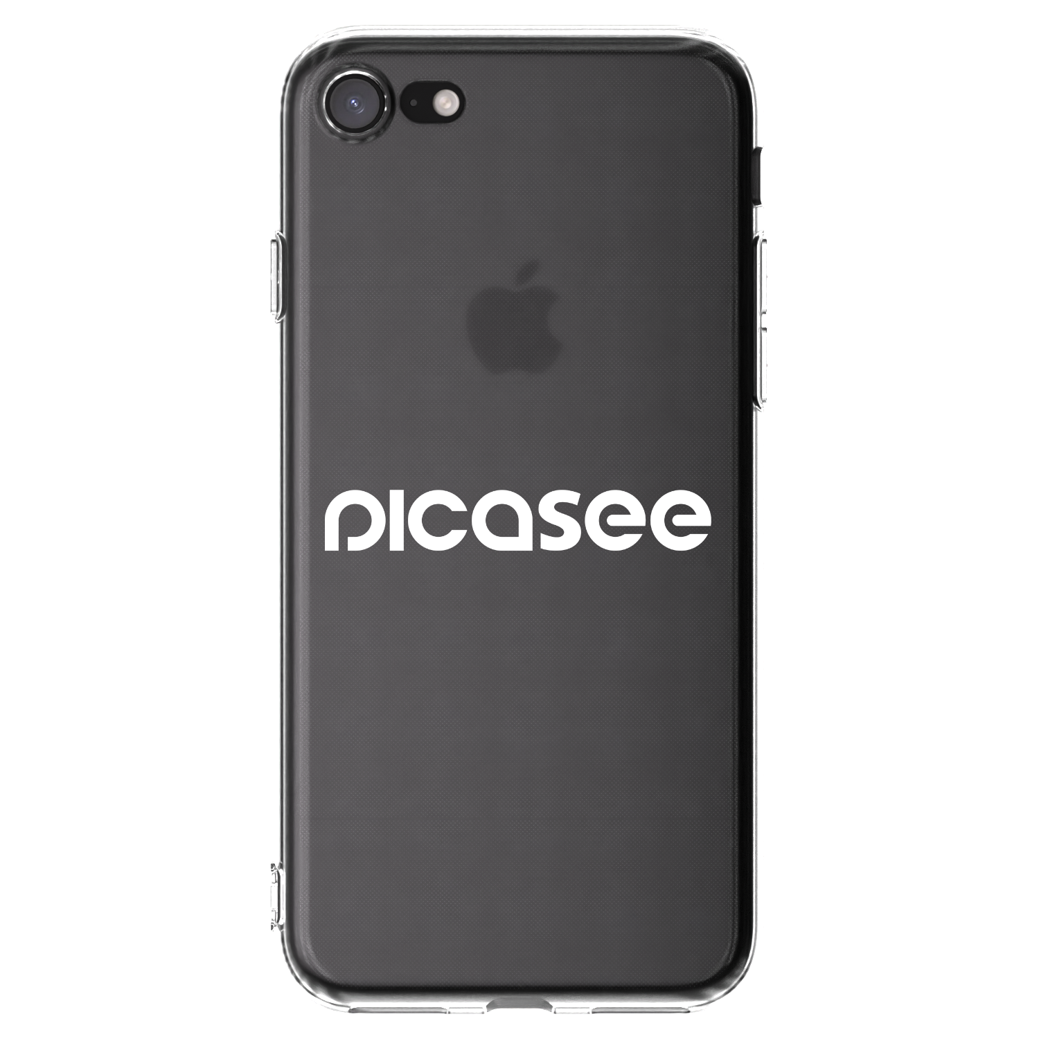 Picasee átlátszó szilikon tok az alábbi mobiltelefonokra Apple iPhone SE 2020 - Picasee - new logo - white