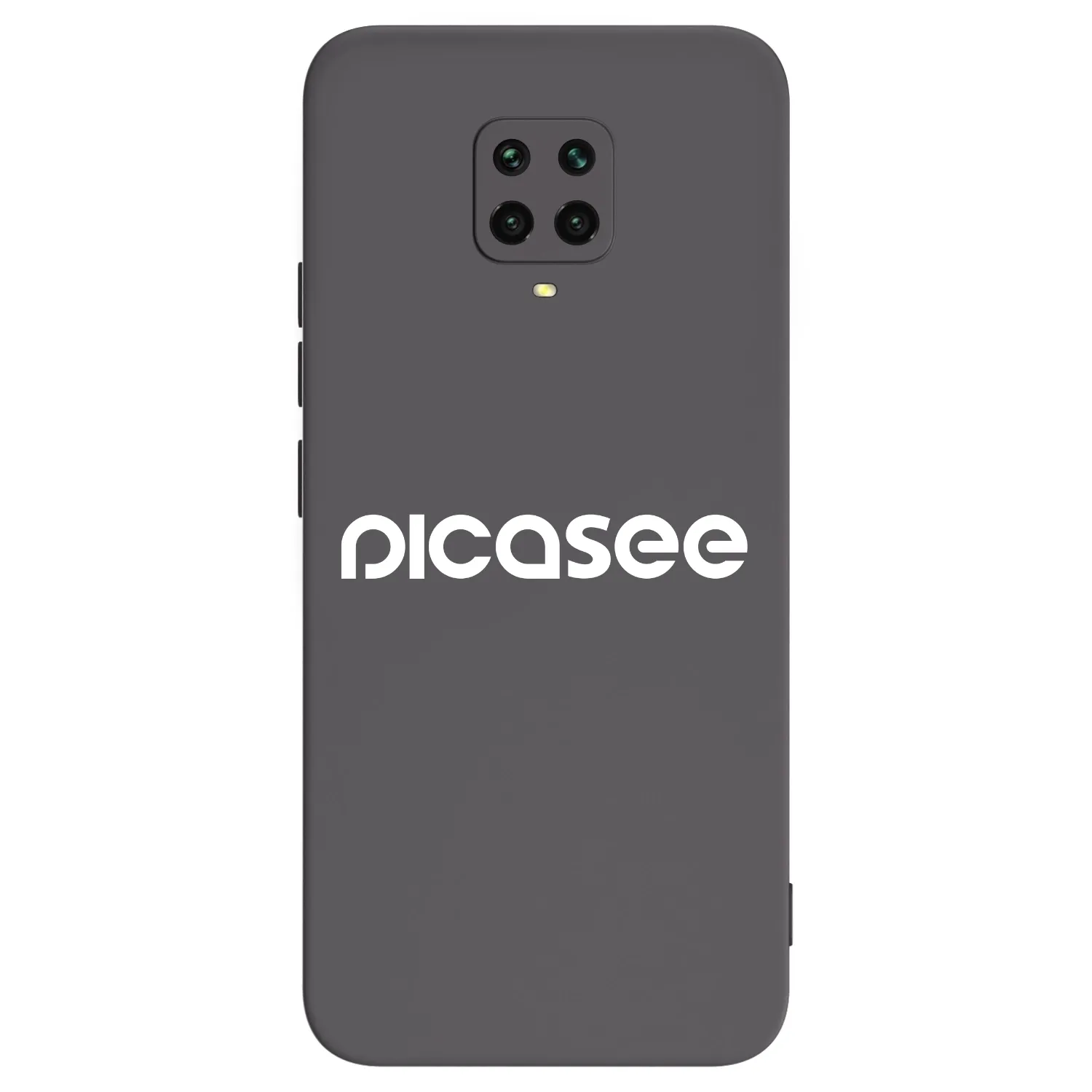 Picasee fekete szilikon tok az alábbi mobiltelefonokra Xiaomi Redmi Note 9 Pro - Picasee - new logo - white