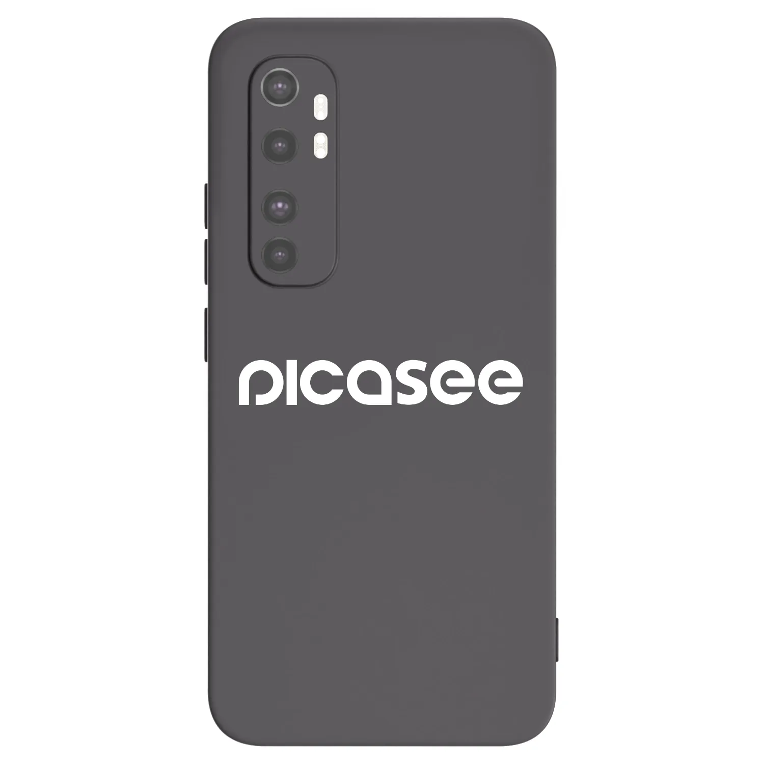 Picasee fekete szilikon tok az alábbi mobiltelefonokra Xiaomi Mi Note 10 Lite - Picasee - new logo - white