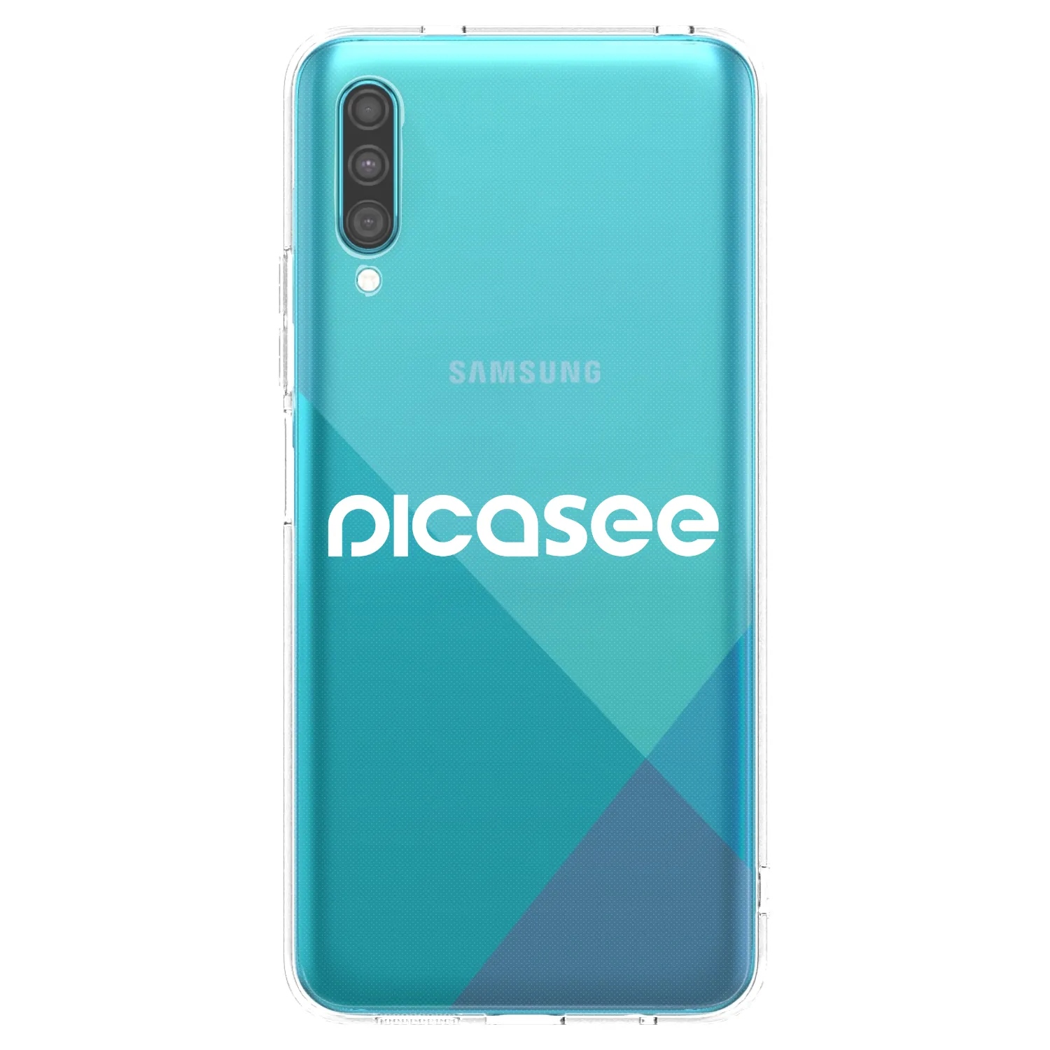 Picasee átlátszó szilikon tok az alábbi mobiltelefonokra Samsung Galaxy A30s A307F - Picasee - new logo - white