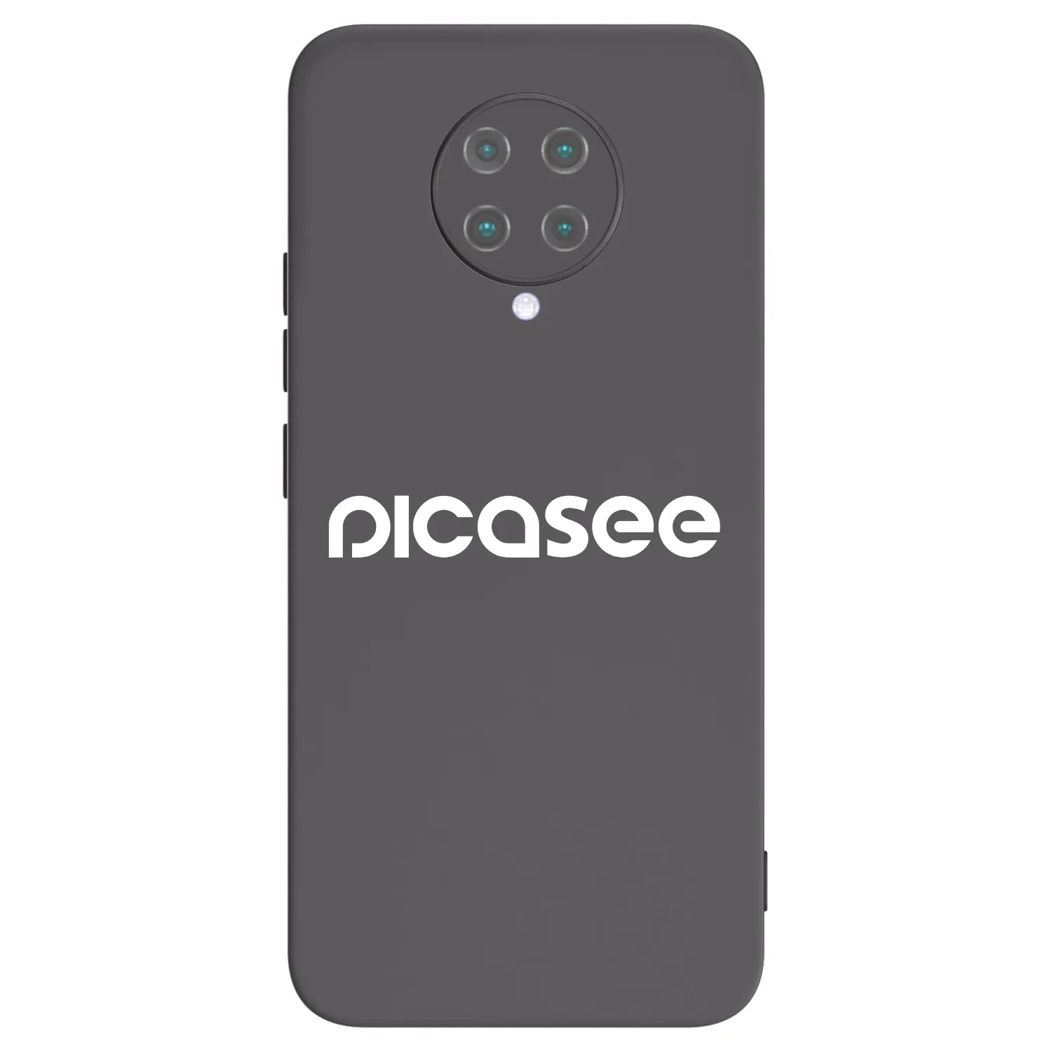 Picasee fekete szilikon tok az alábbi mobiltelefonokra Xiaomi Poco F2 Pro - Picasee - new logo - white