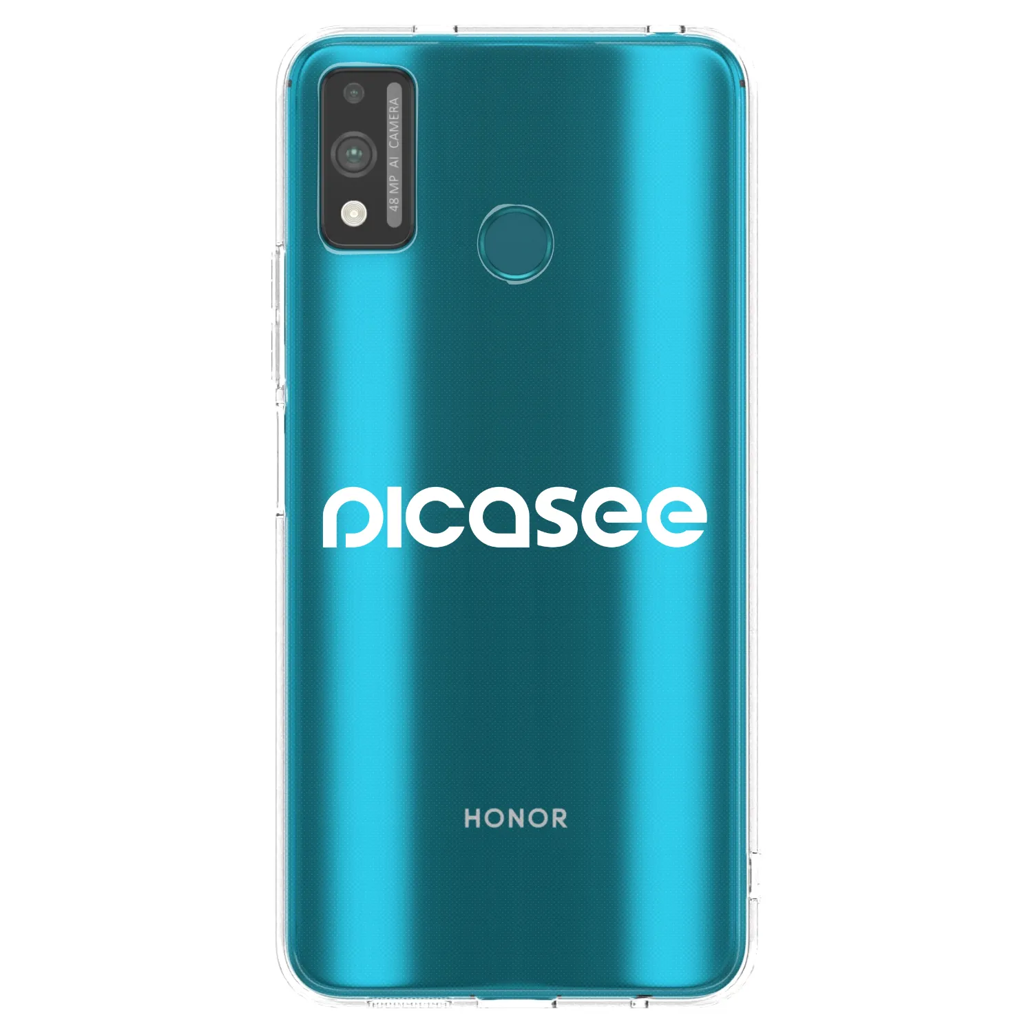 Picasee átlátszó szilikon tok az alábbi mobiltelefonokra Honor 9X Lite - Picasee - new logo - white