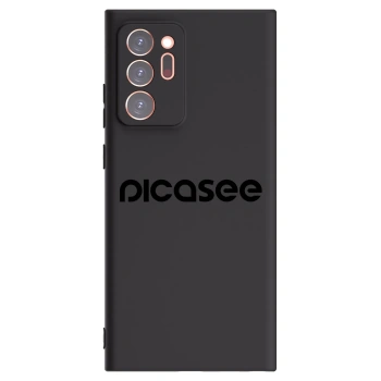 Picasee fekete szilikon tok az alábbi mobiltelefonokra Samsung Galaxy Note 20 Ultra - Picasee - new logo - black