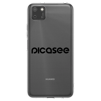 Picasee átlátszó szilikon tok az alábbi mobiltelefonokra Huawei Y5P - Picasee - new logo - black