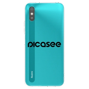 Picasee átlátszó szilikon tok az alábbi mobiltelefonokra Xiaomi Redmi 9A - Picasee - new logo - black