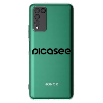 Picasee átlátszó szilikon tok az alábbi mobiltelefonokra Honor 10X Lite - Picasee - new logo - black