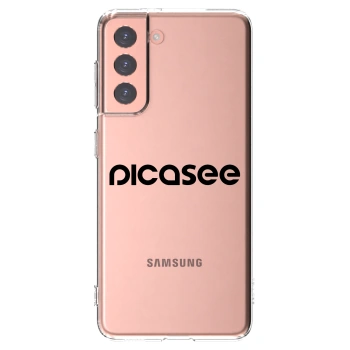 Picasee átlátszó szilikon tok az alábbi mobiltelefonokra Samsung Galaxy S21 5G G991B - Picasee - new logo - black