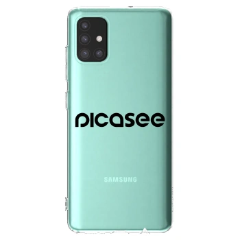 Picasee átlátszó szilikon tok az alábbi mobiltelefonokra Samsung Galaxy M31s - Picasee - new logo - black