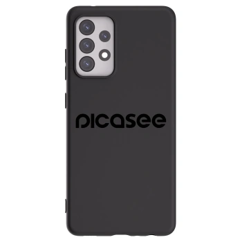 Picasee fekete szilikon tok az alábbi mobiltelefonokra Samsung Galaxy A52 5G A525F - Picasee - new logo - black