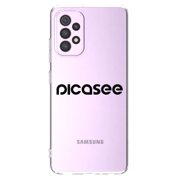Picasee átlátszó szilikon tok az alábbi mobiltelefonokra Samsung Galaxy A32 5G A326B - Picasee - new logo - black