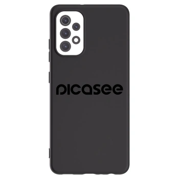 Picasee fekete szilikon tok az alábbi mobiltelefonokra Samsung Galaxy A32 5G A326B - Picasee - new logo - black