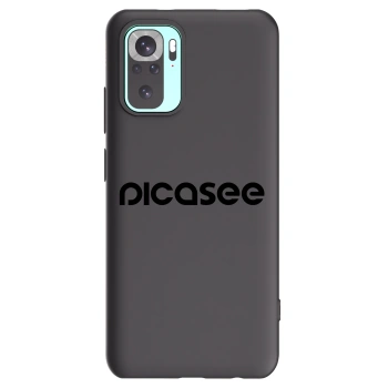 Picasee fekete szilikon tok az alábbi mobiltelefonokra Xiaomi Redmi Note 10 Pro - Picasee - new logo - black