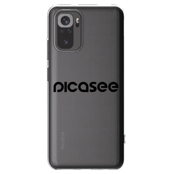 Picasee átlátszó szilikon tok az alábbi mobiltelefonokra Xiaomi Redmi Note 10S - Picasee - new logo - black