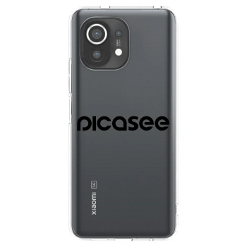 Picasee átlátszó szilikon tok az alábbi mobiltelefonokra Xiaomi Mi 11 - Picasee - new logo - black
