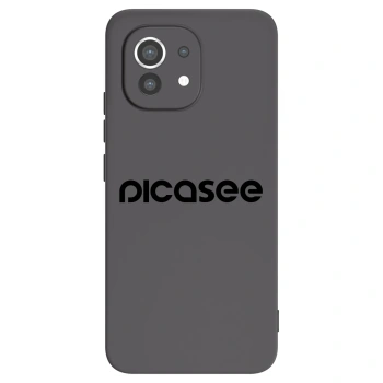 Picasee fekete szilikon tok az alábbi mobiltelefonokra Xiaomi Mi 11 - Picasee - new logo - black