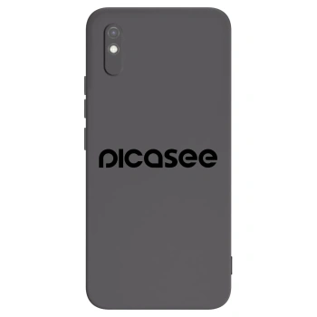 Picasee fekete szilikon tok az alábbi mobiltelefonokra Xiaomi Redmi 9AT - Picasee - new logo - black