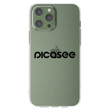 Picasee átlátszó szilikon tok az alábbi mobiltelefonokra Apple iPhone 13 Pro Max - Picasee - new logo - black
