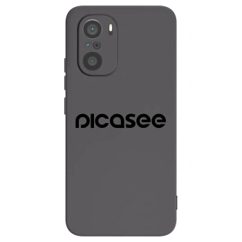 Picasee fekete szilikon tok az alábbi mobiltelefonokra Xiaomi Poco F3 - Picasee - new logo - black