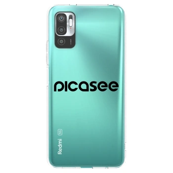 Picasee átlátszó szilikon tok az alábbi mobiltelefonokra Xiaomi Redmi Note 10 5G - Picasee - new logo - black