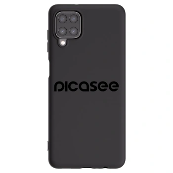 Picasee fekete szilikon tok az alábbi mobiltelefonokra Samsung Galaxy M12 M127F - Picasee - new logo - black