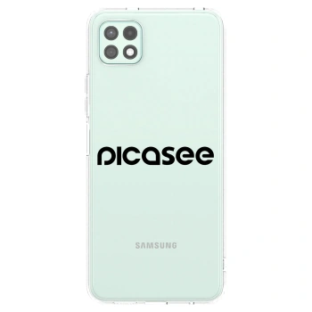 Picasee átlátszó szilikon tok az alábbi mobiltelefonokra Samsung Galaxy A22 A226B 5G - Picasee - new logo - black