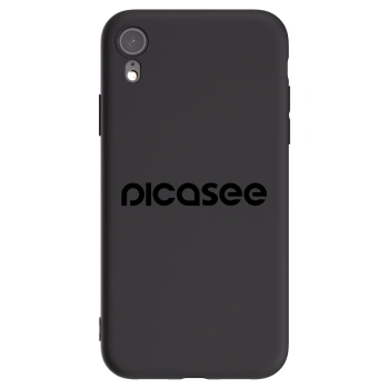 Picasee fekete szilikon tok az alábbi mobiltelefonokra Apple iPhone XR - Picasee - new logo - black