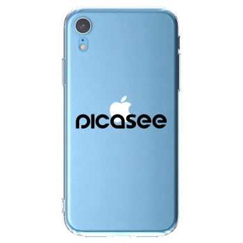 Picasee átlátszó szilikon tok az alábbi mobiltelefonokra Apple iPhone XR - Picasee - new logo - black