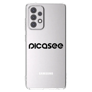 Picasee átlátszó szilikon tok az alábbi mobiltelefonokra Samsung Galaxy A52s 5G A528B - Picasee - new logo - black