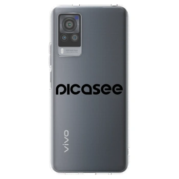 Picasee átlátszó szilikon tok az alábbi mobiltelefonokra Vivo X60 Pro 5G - Picasee - new logo - black