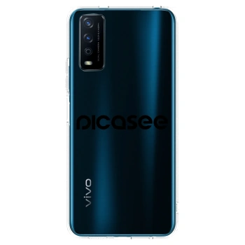 Picasee átlátszó szilikon tok az alábbi mobiltelefonokra Vivo Y11s - Picasee - new logo - black