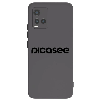 Picasee fekete szilikon tok az alábbi mobiltelefonokra Vivo Y33s - Picasee - new logo - black