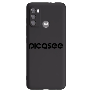 Picasee fekete szilikon tok az alábbi mobiltelefonokra Motorola Moto G60 - Picasee - new logo - black